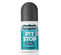 Scrubbingtons Pit Stop - Déodorant Roll-on Naturel pour Enfants et Adolescents. 98% d'ingrédients naturels, idéal pour les peaux sensibles. Sans aluminium ni alcool - Formule Originale, 75 ml.