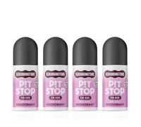 Scrubbingtons Pit Stop - Déodorant Roll-on naturel pour enfants et adolescents. 98% d'ingrédients naturels, Approuvé par les pédiatres, sans aluminium ni alcool - Parfum Very Berry - 75 ml (Lot de 4)