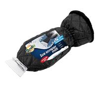 SCRUBIT Grattoir à glace avec gant - Grattoir pour pare-brise de voiture pour glace et neige avec gant en polaire - Grattoir et enlève rapidement la neige tout en restant au chaud - Imperméable et