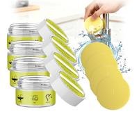 Scrubology Cleaning Stone, 2026 Upgraded Scrubology Stone Cleaner with Power Sponge - All Purpose Cleaners Multi Surface Cleaner for Bathroom, Shower, Sink & Cooker (4, Green)