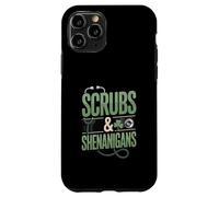 Scrubs and Shenanigans Nurse St Patrick Day Coque pour iPhone 11 Pro