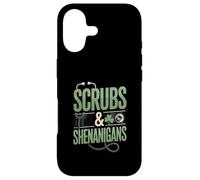 Scrubs and Shenanigans Nurse St Patrick Day Coque pour iPhone 17