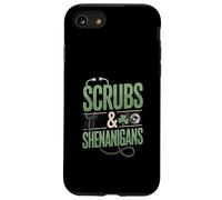 Scrubs and Shenanigans Nurse St Patrick Day Coque pour iPhone SE (2020) / 7/8