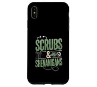 Scrubs and Shenanigans Nurse St Patrick Day Coque pour iPhone XS Max