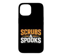Scrubs & Spooks Humour médical pour infirmière Halloween Coque pour iPhone 15