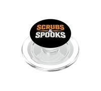 Scrubs & Spooks Humour médical pour infirmière Halloween PopSockets PopGrip pour MagSafe