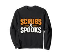 Scrubs & Spooks Humour médical pour infirmière Halloween Sweatshirt