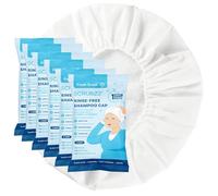 Scrubzz Lot de 6 bonnets de shampooing sans rinçage pour patients alités, bonnets de douche pour personnes âgées, bonnets d'hôpital sans rinçage