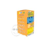 Scrud Daddy Colors Sponges 6CT + DADDY CADDY - Sponge plat polyvalent sans rayures + Holder Sponge - BPA libre et fait avec mousse de polymre