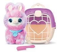 Scruffs de Compagnie tie-Dye ScruffaLuvs - Peluche mystère, 19 cm - Lave et découvre Un Husky, Un Lapin ou Un Lama - avec Caisse de Transport Deluxe de 22 cm, Soigne et Joue, Cadeau pour Enfant