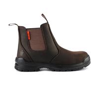 Scruffs Homme Croften Safety Dealer Boots Bottine Chelsea, Marron, 42 EU