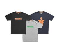 Scruffs Houghton Worker Lot de 3 t-Shirts pour Homme Multicolore