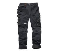 Pantalon de travail Pro Flex Plus Scruffs, noir, taille 46, longueur 86 cm