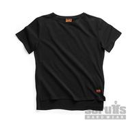 Scruffs T55279 T-shirt à manches courtes pour femmes Trade, couleur noir