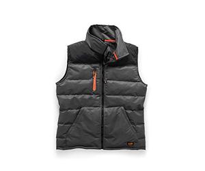 Scruffs Worker Chauffe-corps Gilet sans manches, Noir, S