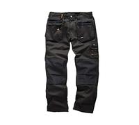 Scruffs Worker Plus Pantalon Cargo de Travail, Noir, 28S