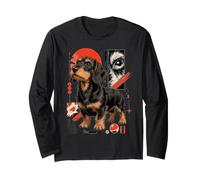 Scruffy Teckel Urban Kawaii Dog Art Manche Longue