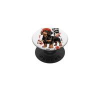 Scruffy Teckel Urban Kawaii Dog Art PopSockets PopGrip Adhésif