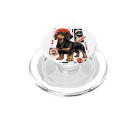 Scruffy Teckel Urban Kawaii Dog Art PopSockets PopGrip pour MagSafe