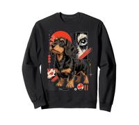 Scruffy Teckel Urban Kawaii Dog Art Sweatshirt