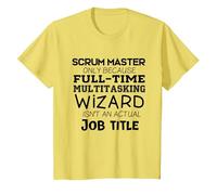 Scrum Master Cadeau pour équipe de développement Agile T-Shirt, Enfant, Citron, 3 Ans
