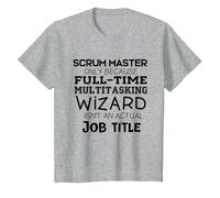 Scrum Master Cadeau pour équipe de développement Agile T-Shirt, Enfant, Gris Chiné, 6 Ans