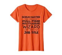 Scrum Master Cadeau pour équipe de développement Agile T-Shirt, Femme, Orange, XL