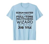 Scrum Master Cadeau pour équipe de développement Agile T-Shirt, Homme, Bleu Céleste, XXL
