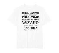 Scrum Master Cadeau pour équipe de développement Agile T-Shirt, Homme Grandes Tailles, Blanc, 2X Tall
