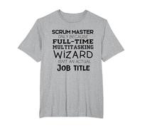 Scrum Master Cadeau pour équipe de développement Agile T-Shirt, Homme Grandes Tailles, Gris Chiné, 4X Tall