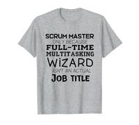 Scrum Master Cadeau pour équipe de développement Agile T-Shirt, Homme, Gris Chiné, 4XL