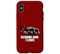 Scrum One : J'adore Le Rugby : Modern Romance Coque pour iPhone X/XS