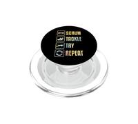 Scrum Tackle Tackle Try Repeat Simple Rugby PopSockets PopGrip pour MagSafe