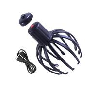 Scruncher portable pour cuir chevelu - Masseur électrique pour la tête - Outil de relaxation à douze doigts - Appareil de détente sans fil - Gadget de réduction du stress | Access