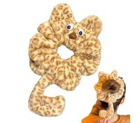 Scrunchies En Peluche | Attaches Queue De Cheval En Forme De Chat,Élastiques à cheveux tout doux | Pour Danseuses Interprètes Dames Femmes Filles Anniversaire Fêtes Gym Rendez-Vous Yoga Cours École Ma