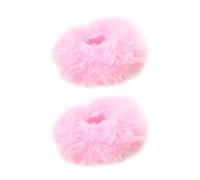 Scrunchies pour cheveux poilus, chouchous pour cheveux en fausse fourrure de lapin, élastiques pour support de queue de cheval moelleux pour femmes ou filles