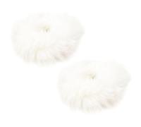 Scrunchies pour cheveux poilus, chouchous pour cheveux en fausse fourrure de lapin, élastiques pour support de queue de cheval moelleux pour femmes ou filles