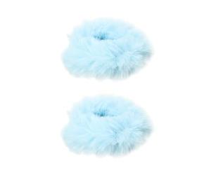 Scrunchies pour cheveux poilus, chouchous pour cheveux en fausse fourrure | de lapin, élastiques pour support de queue de cheval moelleux pour femmes ou filles