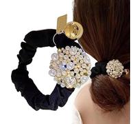 Scrunchies pour femmes, corde à cheveux perle - Ties à cheveux élastiques de la mode,Rope des porte-queues de perle, aucun dommage, pour les femmes et les filles