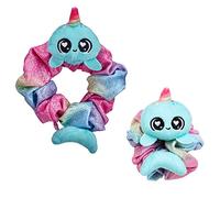 ScrunchMiez - Élastiques à cheveux en peluche à collectionner - 3 en 1 : élastique à cheveux, mini-peluche, objet décoratif à suspendre - modèle sélectionné au hasard