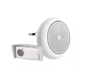 SCS Sentinel - CSF0080 - Carillon Sans Fil Enfichable - Sonnette Longue Portée 100 m - 8 Mélodies - Bouton Poussoir avec Pile GP23 12V et Notice - PlugBell 100