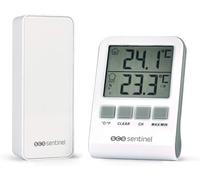 SCS Sentinel Thermomètre digital intérieur/extérieur HCN0062 DigiThermo – Portée 60 m 433 MHz Blanc
