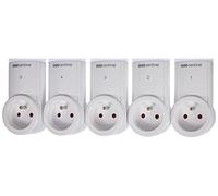 SCS Sentinel, HCN0018, Kit 5 Prises Télécommandées sans Fil ControlPower 2300 W, Portée en Champ Libre 30 m, Télécommande avec Pile LR23-A-12 V, ControlPower 2300W