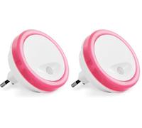 SCS Sentinel, HEC0050, Veilleuse bébé électrique - Chambre Enfant - Veilleuse détection crépusculaire PlugLight - Fuchsia (Lot de 2)