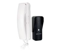 SCS Sentinel - Interphone Audio Filaire AudioCom - Transformateur Intégré - Alimentation 9-12V DC - Combiné avec Platine de Rue - Façade Aluminium - Indice IP55 - Dimensions L67xH208xP50