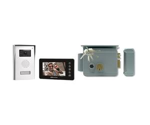 SCS Sentinel Interphone vidéo Filaire Prim'VisioFirst 4.3 PVF0050 Blanc & Extel - Serrure électrique - WE 5001/2 BIS, pour Ouverture Gauche ou Droite