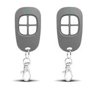 SCS Sentinel Lot de 2 télécommandes 4 canaux 433,92 MHz pour Portail et Garage, télécommande Sentinel Compatible avec AAM0085, sûre, Durable et Facile à Programmer, Gris