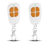 SCS Sentinel Lot de 2 télécommandes 4 canaux 433,92 MHz pour Portail et Garage, télécommande Sentinel Compatible avec AAM0085, sûre, Durable et Facile à Programmer, Orange
