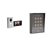 SCS Sentinel - PVF0040 - Interphone Vidéo Filaire - Portier Vidéo 2 Fils avec Écran Tactile 4,3" & Extel - Digicode - Filaire Klavy 3 Gris - Clavier à Code Codage fixé en saillie