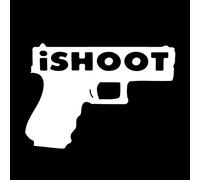 SCSHY Autocollant De Voiture 15 Cm * 10,3 Cm Je Tire Est Une Personnalité Créative Autocollants De Corps De Pistolet